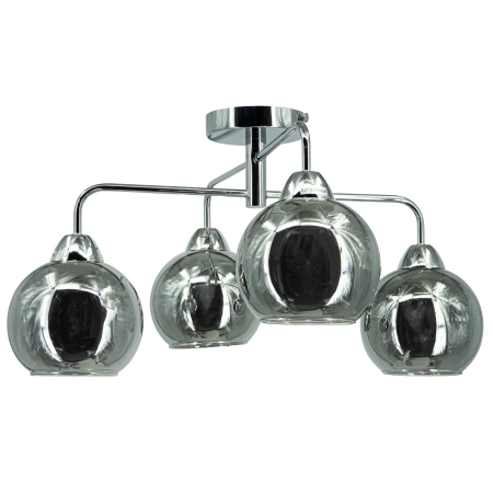 Plafon chromowany szklany 4-punktowy 2213/4 z serii ASPEN - Lampy Elem